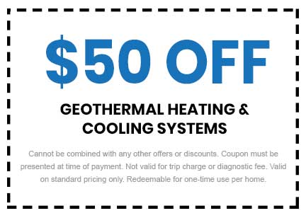 Discount on Geothermal Heating & Cooling Systems